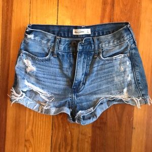 abercrombie kids jean shorts